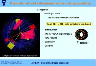 Production of cold antihydrogen atoms in large quantities