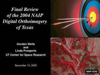 Final Review of the 2004 NAIP Digital Orthoimagery of Texas