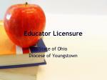 Educator Licensure - slide 1