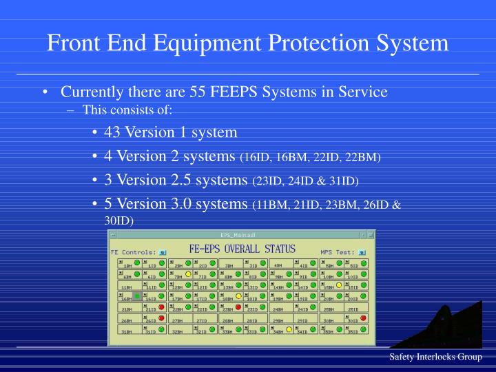 front end equipment protection system