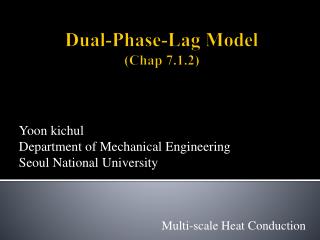 Dual-Phase-Lag Model (Chap 7.1.2)