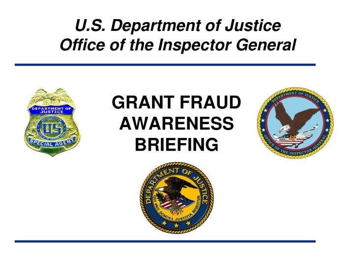 grant fraud awareness briefing