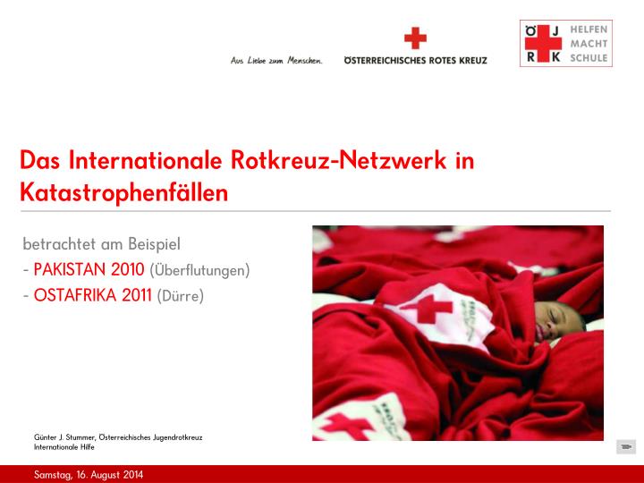 das internationale rotkreuz netzwerk in katastrophenf llen