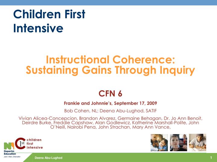 children first intensive
