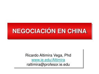 negociaci n en china