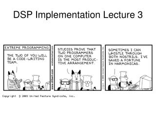 DSP Implementation Lecture 3