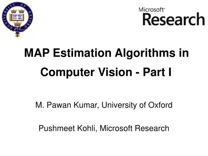 map estimation algorithms in