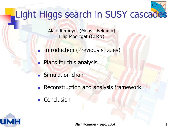 light higgs search in susy cascades