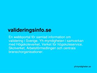 valideringsinfo.se