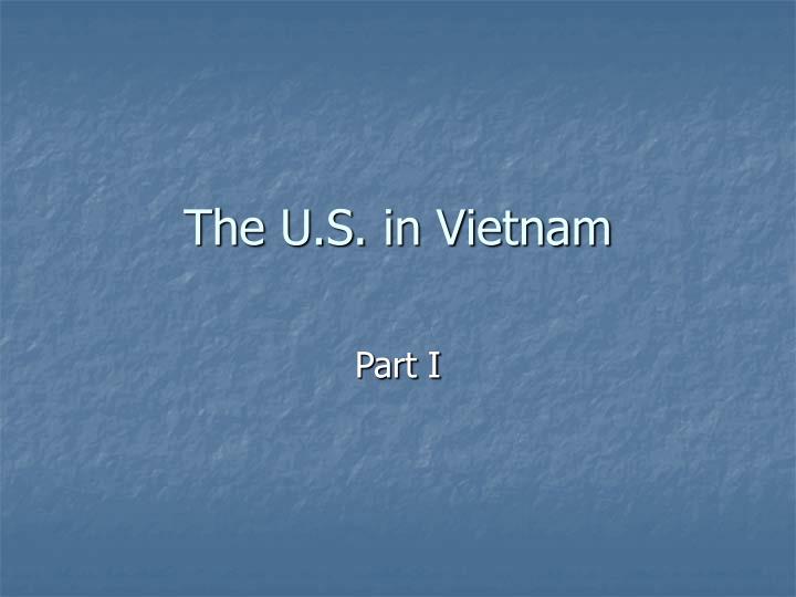 the u s in vietnam