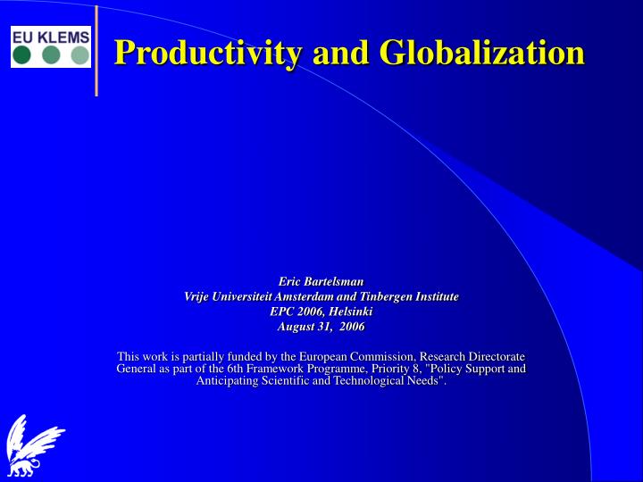 productivity and globalization