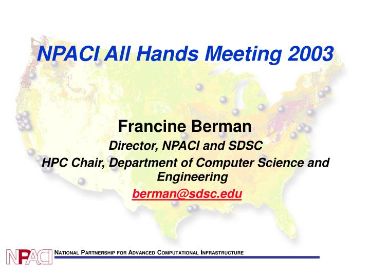 npaci all hands meeting 2003