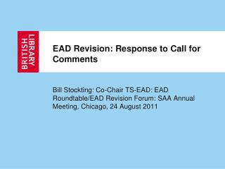 EAD Revision: Response to Call for Comments