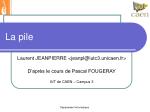 La pile - slide 1