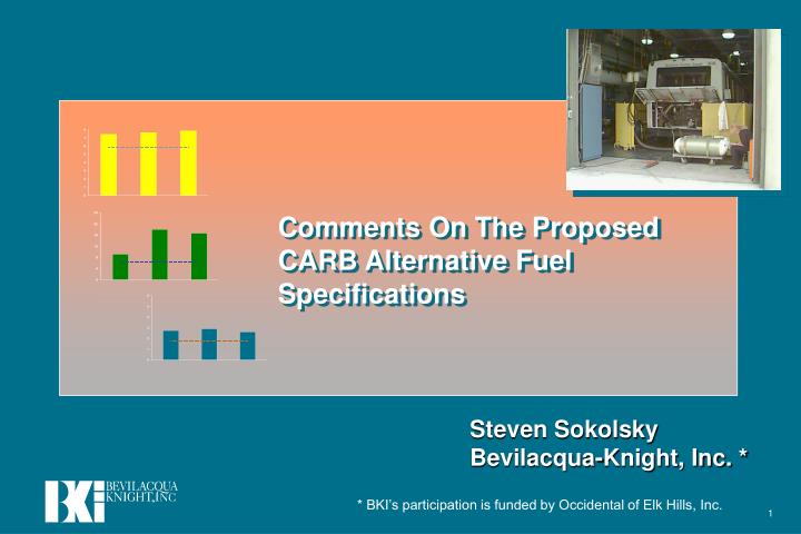 comments on the proposed carb alternative fuel specifications