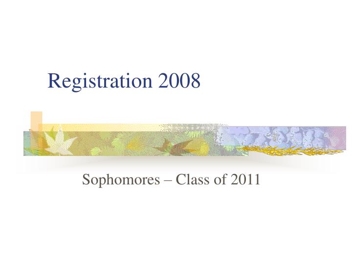 registration 2008