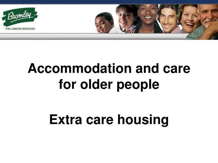 accommodation and care for older people