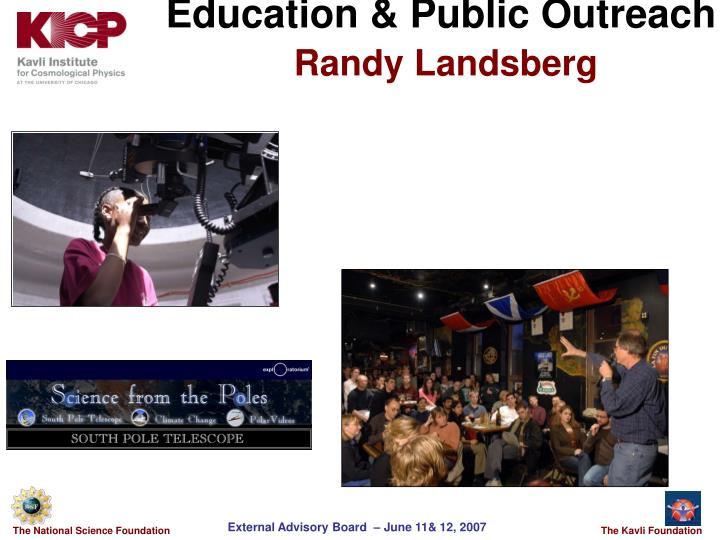 education public outreach randy landsberg