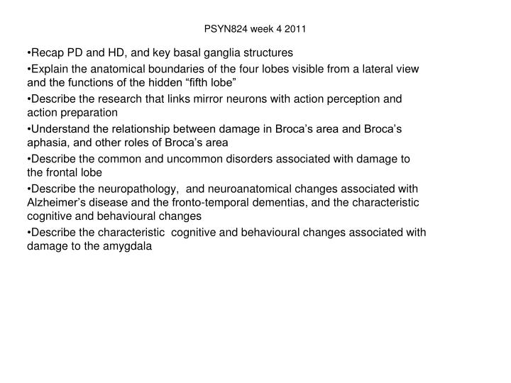 psyn824 week 4 2011