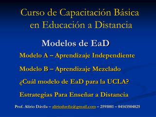 modelos de ead