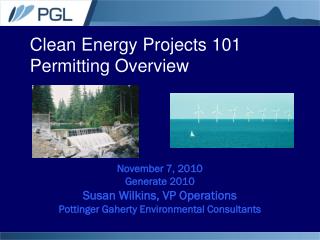 Clean Energy Projects 101 Permitting Overview