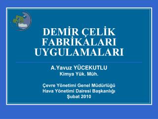 dem r el k fabr kalari uygulamalari
