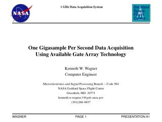 One Gigasample Per Second Data Acquisition Using Available Gate Array Technology