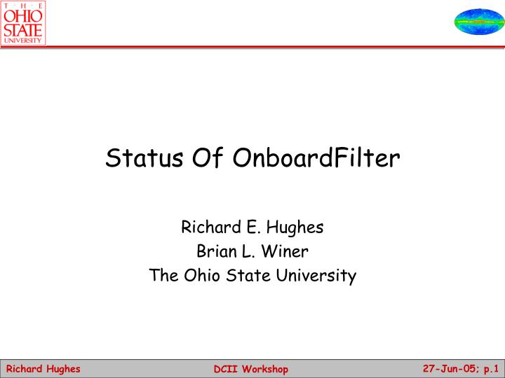 status of onboardfilter