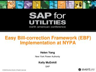 Easy Bill-correction Framework (EBF) Implementation at NYPA