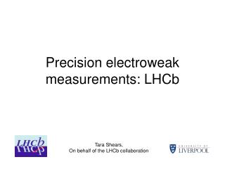 Precision electroweak measurements: LHCb