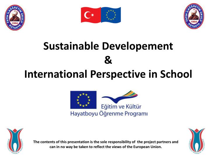sustainable developement international perspective in school