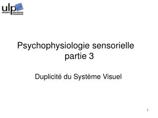 duplicit du syst me visuel