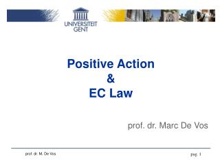 Positive Action &amp; EC Law
