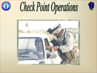 Check Point Operations