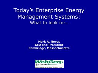 Enterprise Energy Management