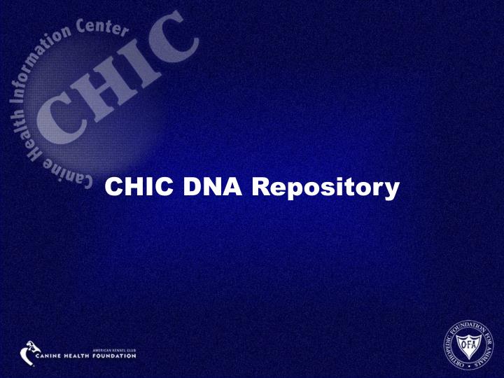 chic dna repository