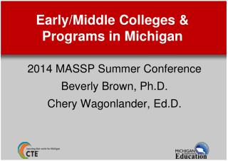 Early/Middle Colleges &amp; Programs in Michigan