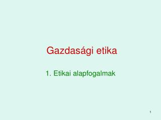 gazdas gi etika