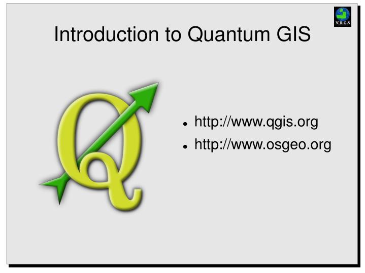 introduction to quantum gis