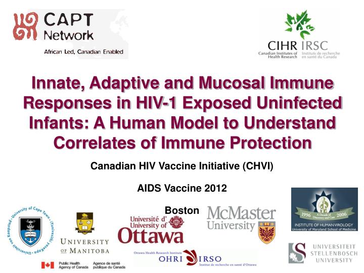 canadian hiv vaccine initiative chvi aids vaccine 2012 boston