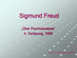 sigmund freud