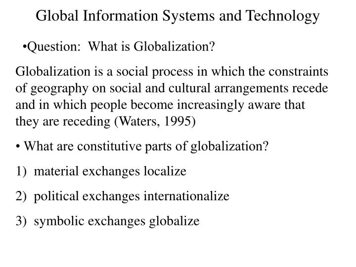 global information systems and technology