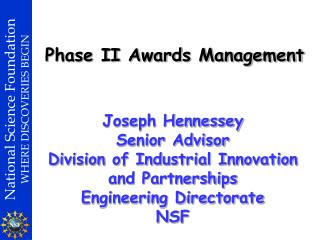 Phase II Awards Management