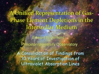 A Unified Representation of Gas-Phase Element Depletions in the Interstellar Medium