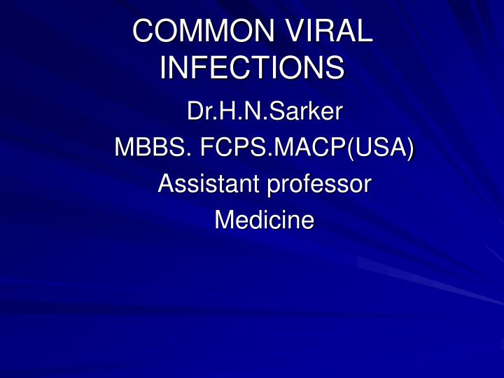 common viral infections