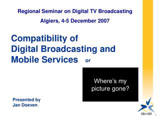 Compatibility of Digital Broadcasting and Mobile Services