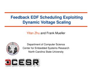 Feedback EDF Scheduling Exploiting Dynamic Voltage Scaling