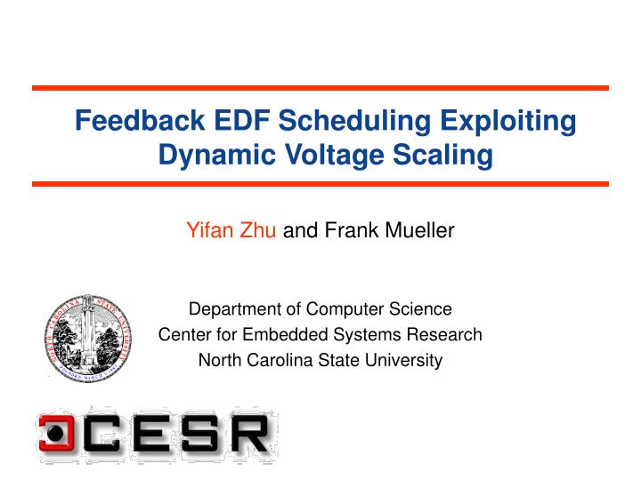 feedback edf scheduling exploiting dynamic voltage scaling