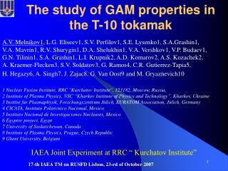 The study of GAM properties in the T-10 tokamak