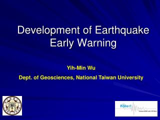 Development of Earthquake Early Warning